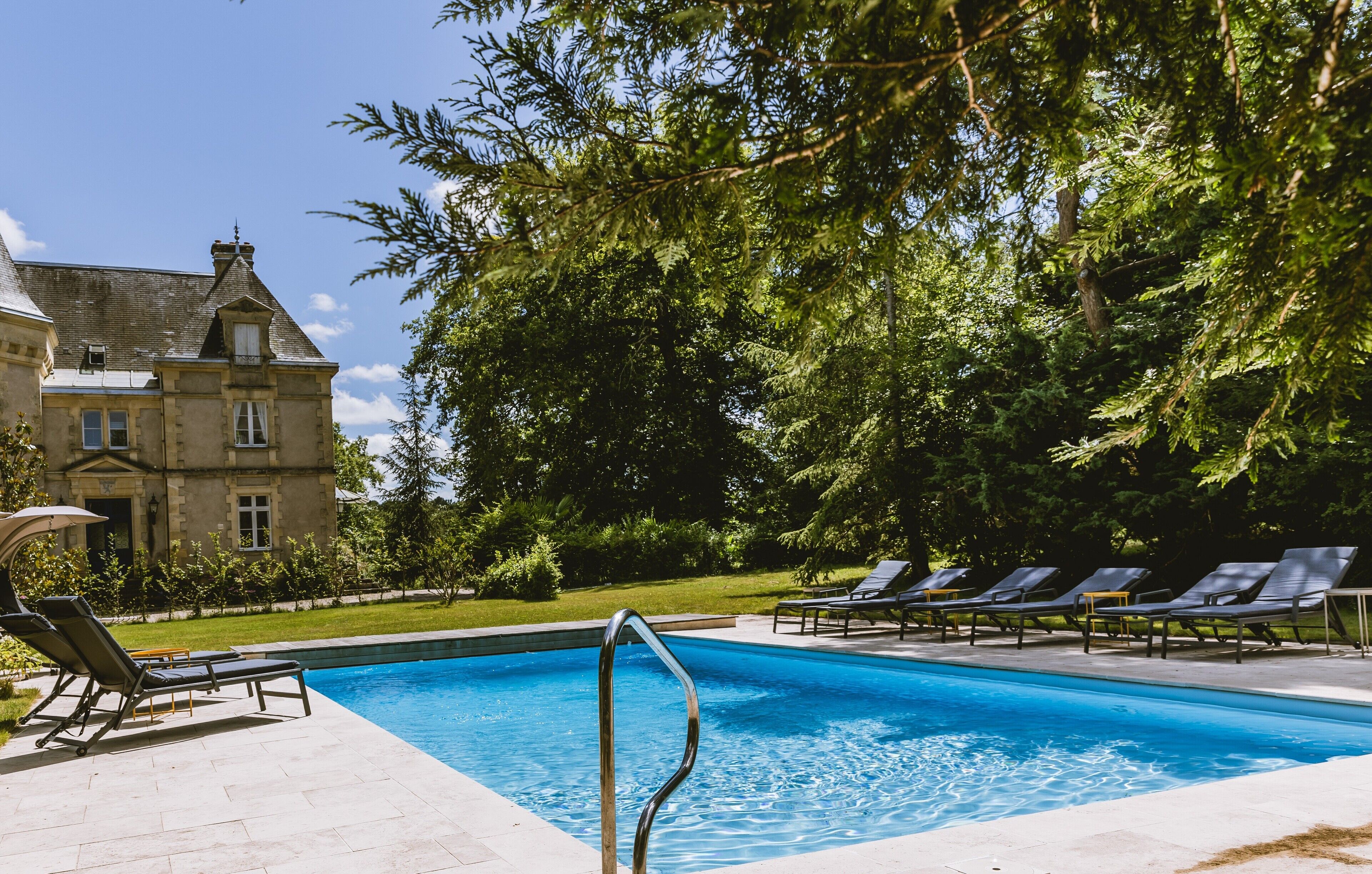 Piscine extérieure, piscine chauffée