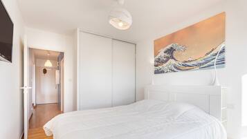 2 Schlafzimmer, BĂŒgeleisen/BĂŒgelbrett, kostenloses WLAN