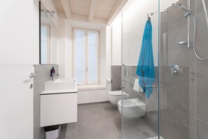 Regadera, secadora de cabello, toallas 