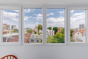 Apartment, 1 Queen Bed with Sofa bed, Non Smoking, Kitchen | Balcony view - Efficient Studio Apartments on Calea Victoriei - Smart Layouts & Central Access (Bucharest)