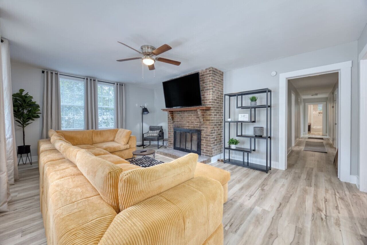 Smart TV, fireplace, video games, books