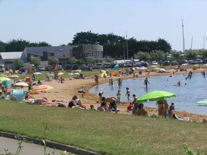 Vlak bij het strand