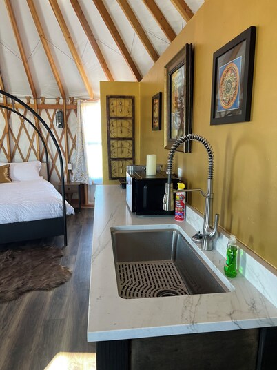 "The Lotus" Private Yurt at Nomad Yurts. Central to all Lake Powell offers.
