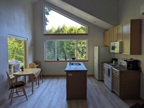 Gnome Home: Cozy duplex studio apartment with AC, WiFi, in peaceful Packwood