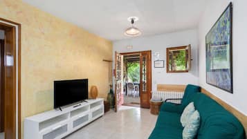 TV, DVD player, ping pong