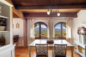 Dining - Country House 'Casa Romaní' with Mountain View, Shared Pool and Wi-Fi (El Bruc)