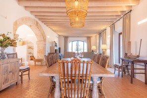 Dining - SON CATXO - Villa with private pool in Búger. Free Wifi. (Búger)