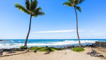 Sun loungers, beach towels