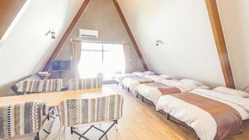 1 室のベッドルーム、デスク、WiFi (無料)、ベッドシーツ