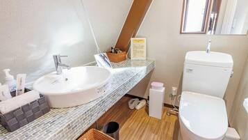 Hair dryer, towels