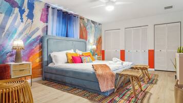 5 室のベッドルーム、アイロン / アイロン台、WiFi (無料)、ベッドシーツ