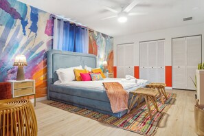 5 dormitorios, tabla de planchar con plancha, wifi gratis y ropa de cama