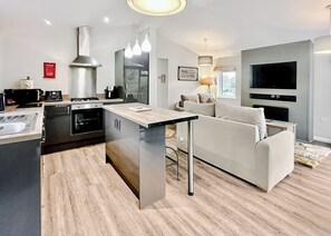 Fridge, oven, stovetop, toaster