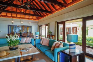 Living area - Miskawaan Beachfront Villas (Koh Samui)