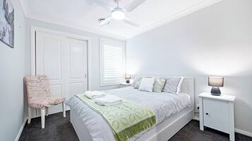 4 bedrooms, iron/ironing board, travel crib, WiFi