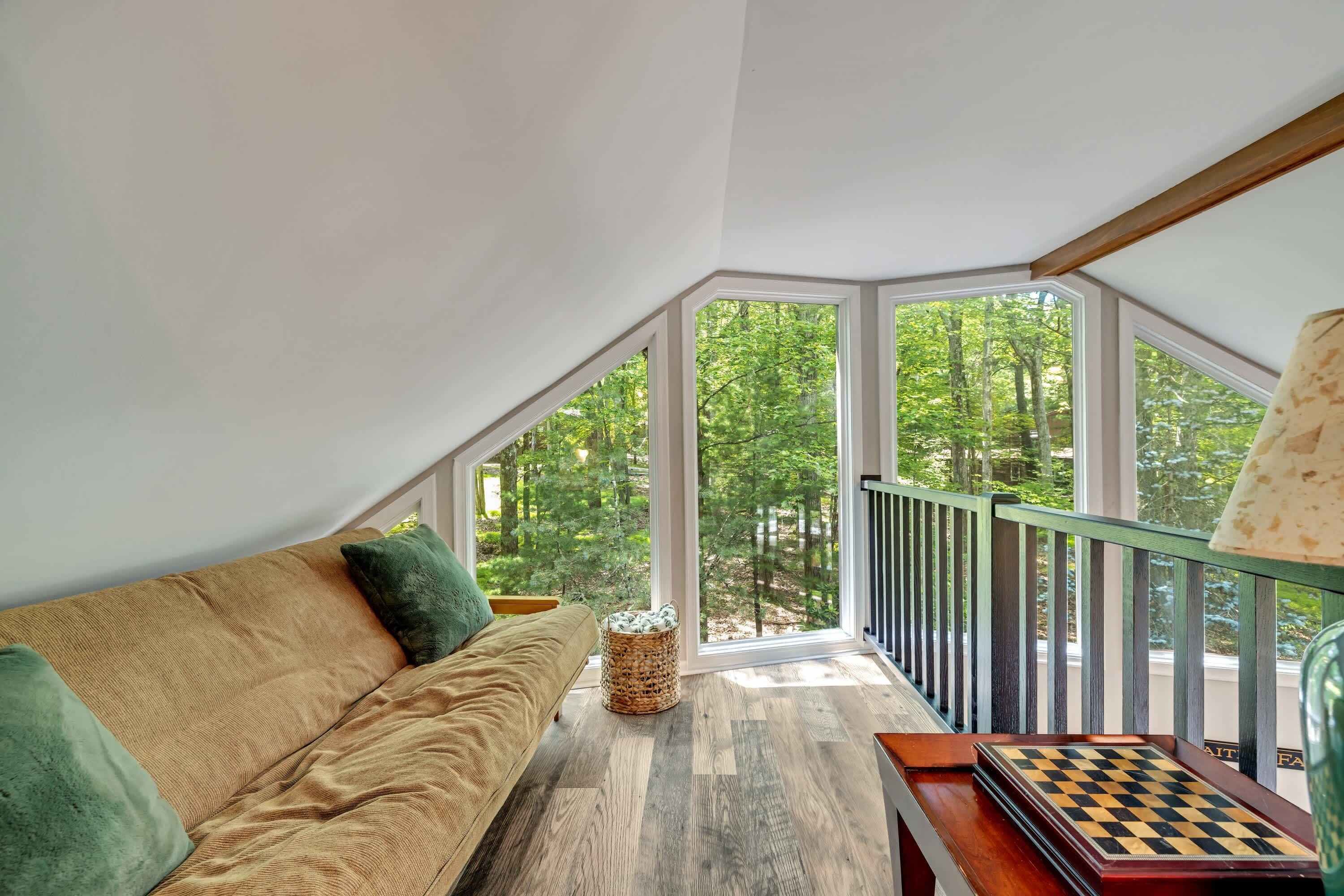 TV, fireplace, DVD player, foosball