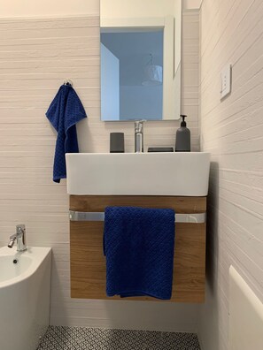 Secador de pelo y toallas