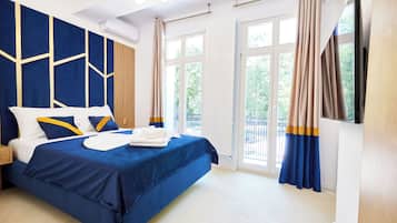 Comfort tweepersoonskamer, balkon, uitzicht op park | Gratis wifi