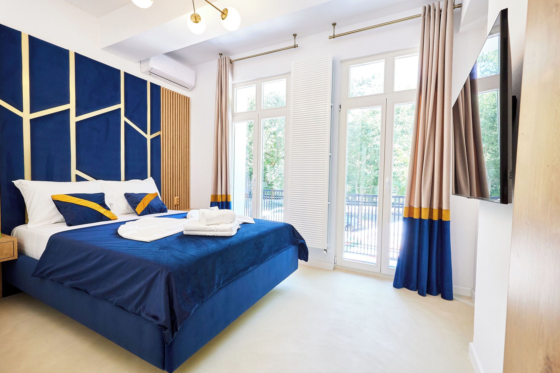 Comfort-Doppelzimmer, Balkon, Parkblick | Kostenloses WLAN