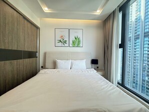 Comfort Apartment, 2 Bedrooms, Balcony, City View | 2 bedrooms, in-room safe, desk, blackout drapes