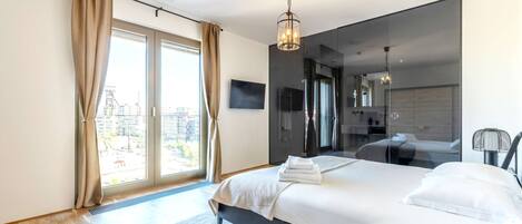 1 Schlafzimmer, Schreibtisch, BĂŒgeleisen/BĂŒgelbrett, WLAN