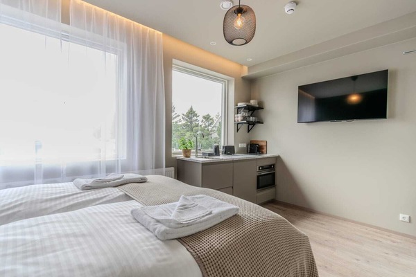 TV & kitchenette