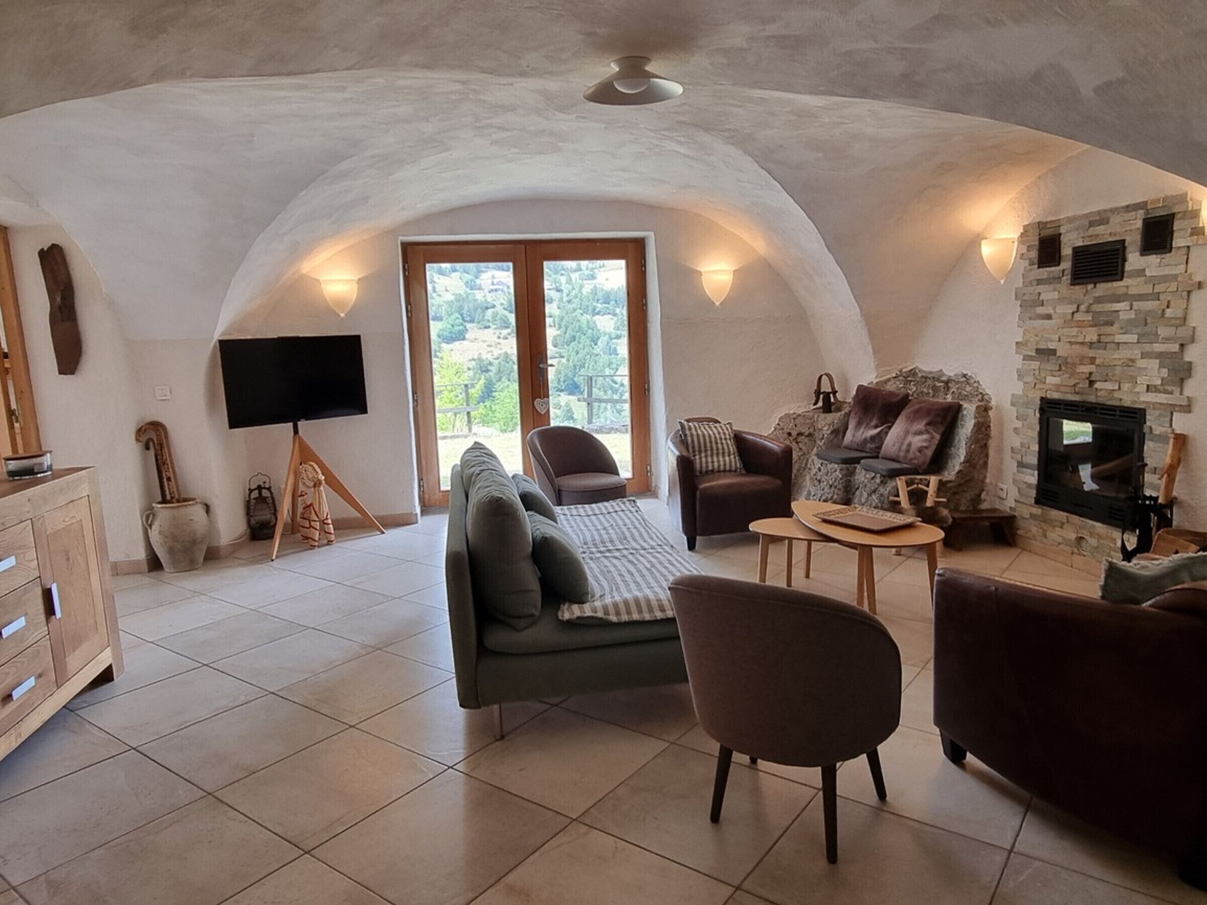 Chalet Ensoleillé à Vars Pour 12 Pers Avec Cheminée - Ceillac