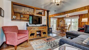 TV connectée, cheminée