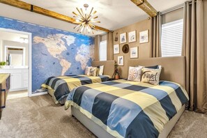 8 bedrooms, iron/ironing board, travel cot, WiFi