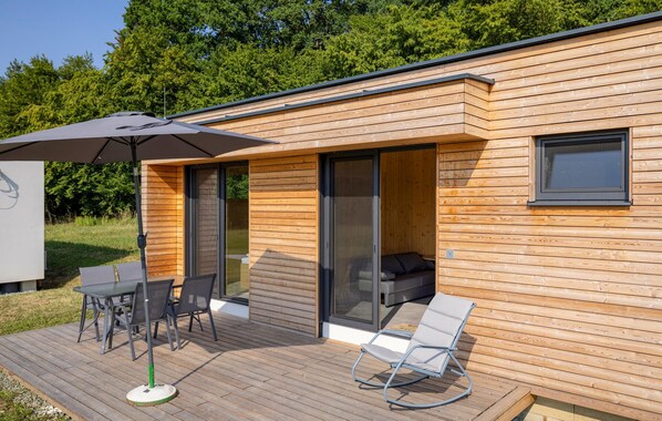 Outdoor dining - Amazing (sta)caravan in Hannersdorf (Hannersdorf)