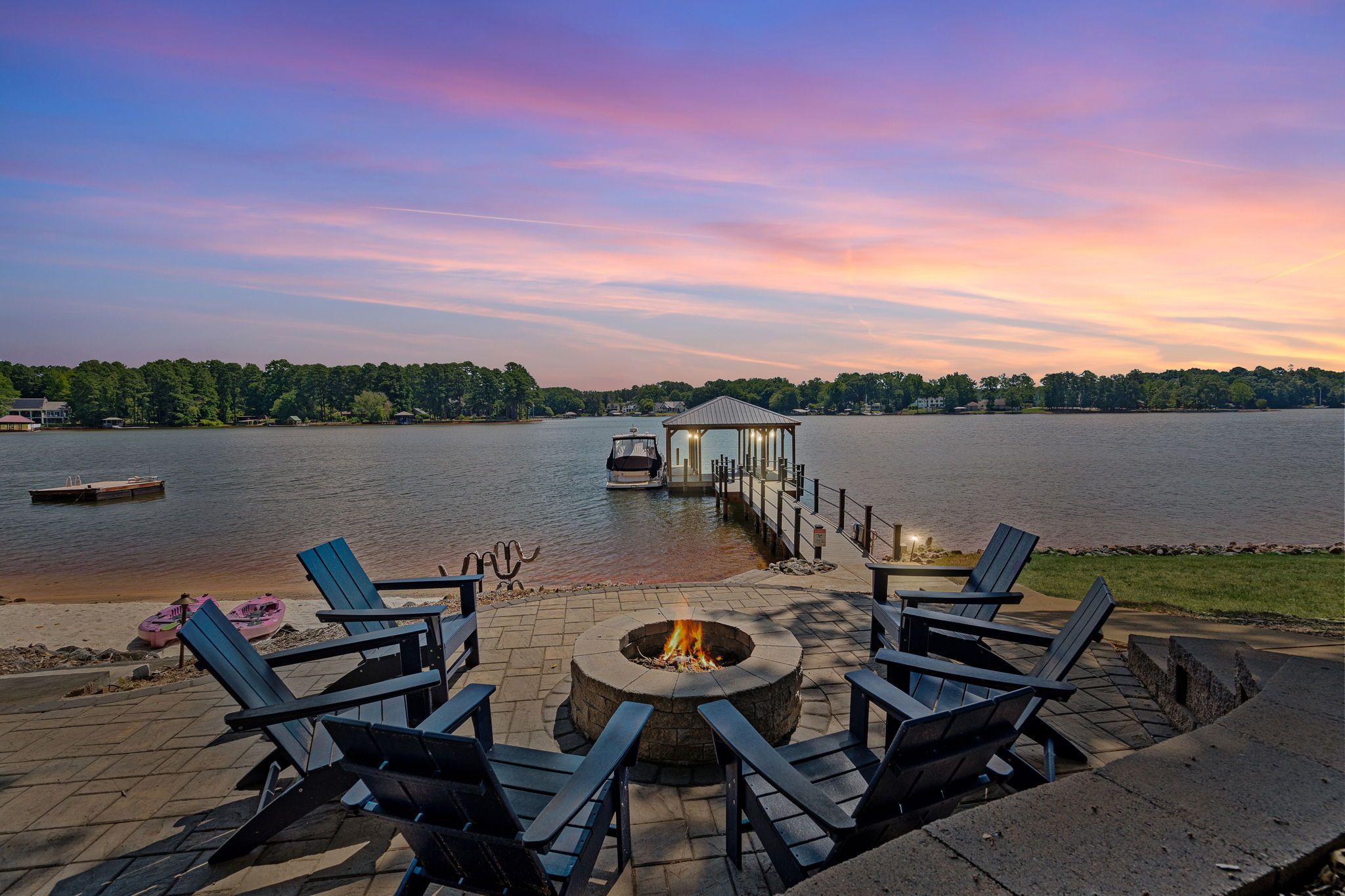 Enjoy the fire pit day or night!
