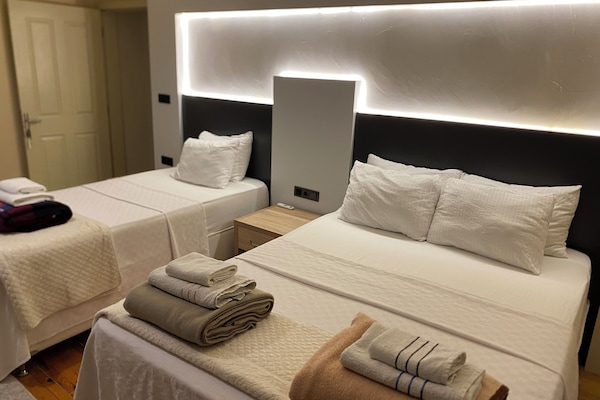 Comfort Apartment, Garden View | Egyptian cotton sheets, premium bedding, Select Comfort beds, desk