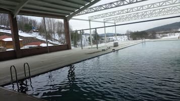 Indoor pool, outdoor pool, open 10:00 AM to 6:00 PM, sun loungers