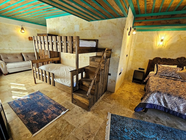 Family Room, Patio, Courtyard View | Premium bedding, minibar, individually decorated, blackout drapes