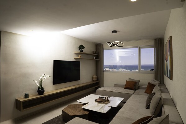 Apartment, 3 Bedrooms, Accessible, City View | Living area - Tanger Central 3 Bedrooms Apt With Search View (Tangier)