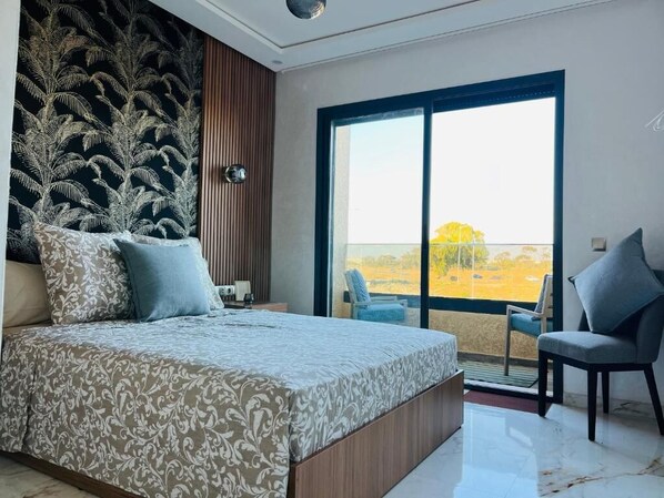 3 bedrooms, iron/ironing board, WiFi, bed sheets - Fun and Sun - Appartement de luxe - Dahomey Beach - Bahia Beach - Bouznika (Bouznika)