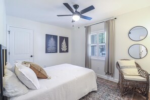 2 slaapkamers, een bureau, gratis wifi, beddengoed