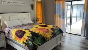 3 bedrooms, travel crib, WiFi, bed sheets