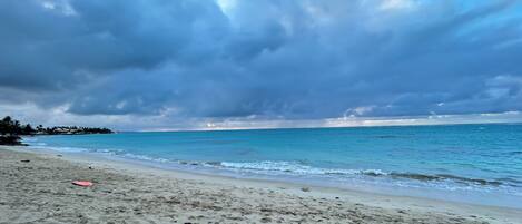 Sun-loungers, beach towels