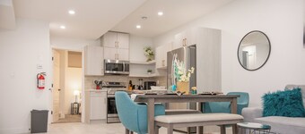 Brand new-very clean-aesthetically pleasing and comfortable 2-bedroom suite.