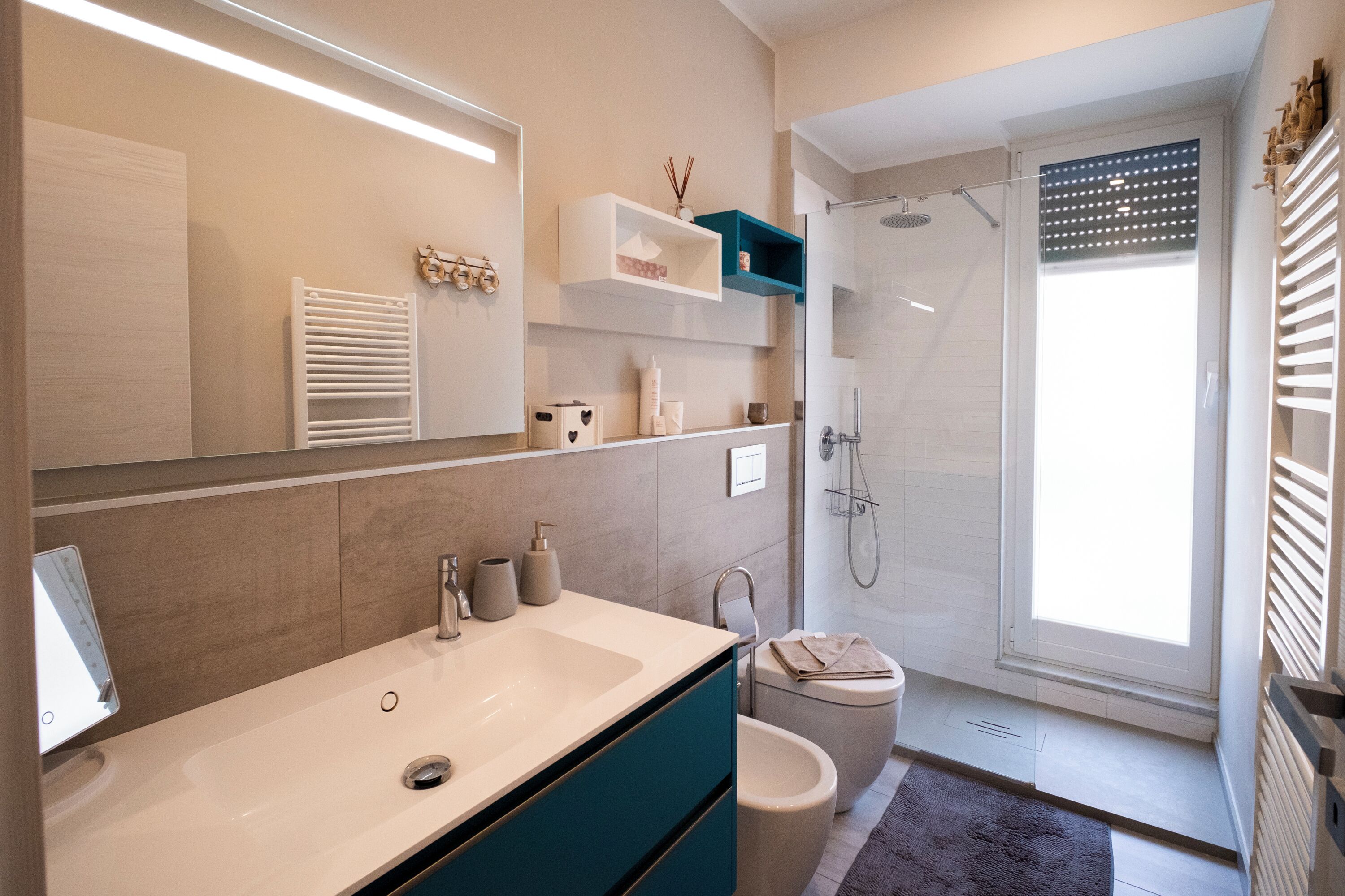 Apartment, Balcony | Bathroom | Shower, hair dryer, bidet, towels
