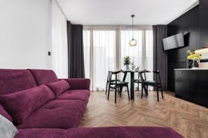 Living area - Moss Apartment (Kraków)