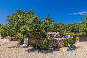 Terrace/patio - Holiday house CHARMING with private pool (Kras)