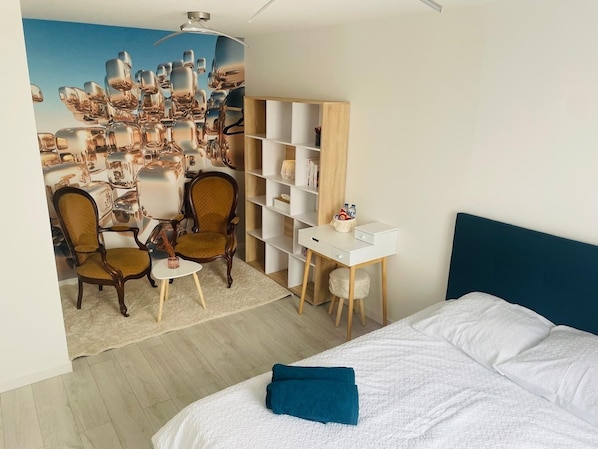 2 Schlafzimmer, Bügeleisen/Bügelbrett, kostenloses WLAN, Bettwäsche