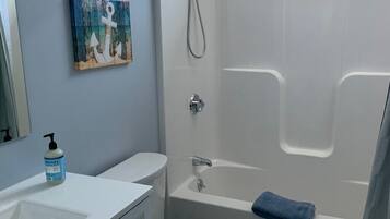 Hair dryer, towels