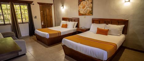Classic Room, 2 Queen Beds | Iron/ironing board, free WiFi, bed sheets
