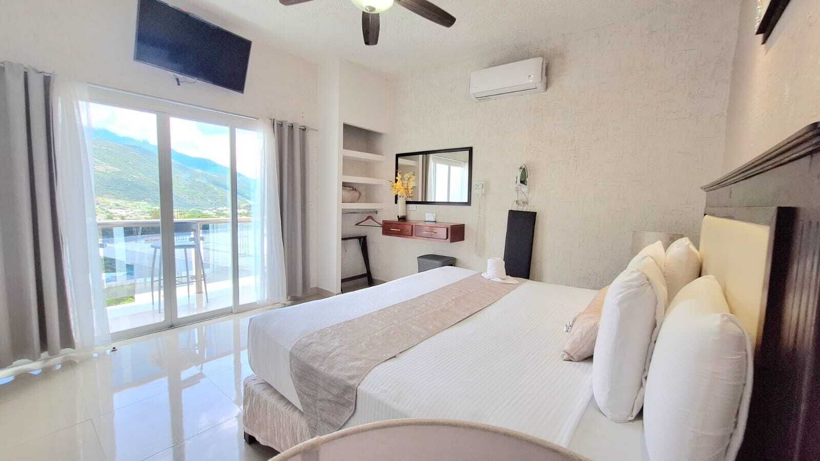 Luxury Room, Mountain View | Desk, blackout drapes, iron/ironing board, free WiFi