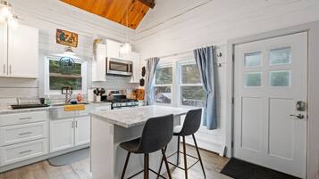 Microwave, oven, stovetop