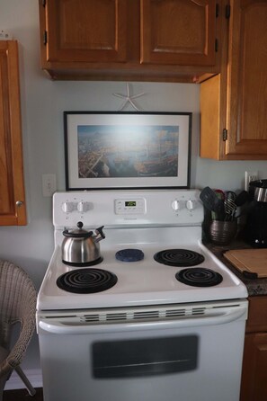 Fridge, microwave, oven, stovetop - Sea Captain's Suite:
Cozy Retreat in the Heart of the Downtown New Glasgow! (New Glasgow)