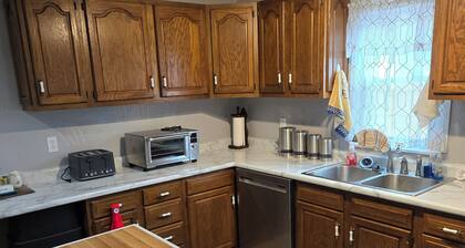 Uniquely remodeled 3 bdrm 1 bth home in safe area! Fenced in with a large deck!